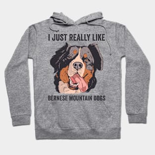 I Just Really Like Bernese Mountain Dogs Hoodie